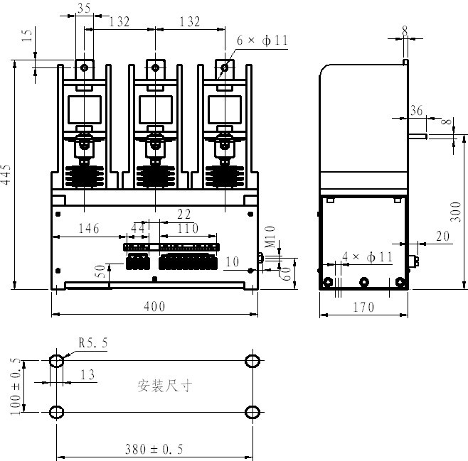 CKG4-400/7.2kv(电保持）